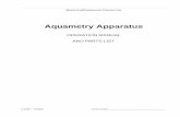 Aquametry Apparatus - Clarkson Laboratory and Supply Incclarksonlab.com/bart/manuals/Karl-Fischer-Aquametry-Manual.pdf · Assembly, Aquametry II Apparatus The Aquametry II Apparatus