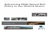MTI Advancing High-Speed Rail Policy in the United States · 2019-12-14 · sential information while working on the Tampa-Orlando Florida high-speed rail line. Doc Dockery’s extensive