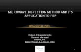 MICROWAVE INSPECTION METHOD AND ITS APPLICATION TO FRPevisive.com/wp-content/uploads/2013/08/MTI-Presentation-Feb-26-2013.pdf · MTI AmeriTAC 2013 . MICROWAVE INSPECTION METHOD AND