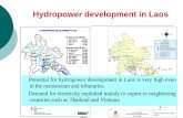 Hydropower development in Laos - unuHydropower and reservoir in Thailand Reservoir, hydropower dams in Notheastern Thailand Thailand's power network Total useful capacity of reservoirs