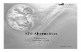 SF6 Alternatives Patrick Avery December 1, 2004 · SF6 Alternatives Patrick Avery December 1, 2004 Power Systems. Power Systems SF6 Characteristics In spite of its advantages of high