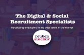 The Digital & Social Recruitment Specialists Reuben Sinclair is an award-winning specialist recruitment