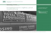 Employment rights and insolvency · 2017-06-09 · The Employment Rights Act 1996 and Insolvency Act 1986 provide a number of avenues via which an employee might seek payment of debts