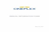 TABLE OF CONTENTS - Cineplexirfiles.cineplex.com/reportsandfilings/home/AIF_2017_03_27_final.pdf · TABLE OF CONTENTS Page ... Dividend Policy ... new company focused on eSports by