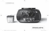 Luxury A5 BW New branding 2015 - Philips · 2018-04-09 · 2 전원 버튼을 누르십시오. 3 경고등이 빠르게 깜박이면 조절 다이얼을 뜨거운 물 아이콘으로