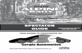 spectator guide - alpinerally.files.wordpress.com · • the failure or unsuitability of facilities (including grand-stands, fences and guard rails) to ensure the safety of ... sunday
