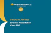 Vietnam Airlines Summer Schedule Presentation 2019 · 2019-10-23 · Vietnam Airlines Korea - 베트남항공은A350 차세대신기종을소개하고세계최초로운항한항공사중하나입니다.