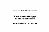 Technology Education Grades 7 & 8 - Maywood Public Schools · 1. Business card and letterhead 2. Menu 3. Placemat 4. Floor plan 5. Assorted flyers 6. Table tent card 7. Calendar 8.