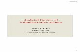 Judicial Review of Administrative Actions1/23/2013 3 Issues • How far the courts’ power of judicial review has influenced administrative decisions? • Will there be a change in