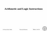 Arithmetic and Logic Instructionsnec.edu.np/faculty/pramodg/8086_Arithmetic_and_Logic_Instructions.pdf · Arithmetic and Logic Instructions 27 December 2016 Pramod Ghimire . Slide