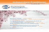 Independent Practitioner · 2018-03-27 · Spring 2018 Independent Practitioner Independent Practitioner4 Spring 2018 5 Pauline Wallin President’s Column G reetings, fellow 42-ers.