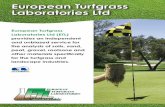 European Turfgrass Laboratories Ltd · 2015-09-02 · approved list of physical soil testing laboratories, ETL’s scope of accreditation comprises of a variety of ASTM (American