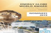 ENERGY GLOBE WORLD AWARD · The CSP Cerro Dominador is a plant with solar thermal tower technology that uses a series of 10,600 heliostats that track the sun on two axes, concentra-ting