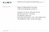 GAO-16-511, INFORMATION TECHNOLOGY: Agencies Need to Improve Their Application ... · 2016-10-07 · Un ited States Government Accountability Office Highlights of GAO-16-511, a report