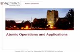 Atomic Operations and Applications - Virginia Techpeople.cs.vt.edu/yongcao/teaching/cs5234/spring2013/slides/Lecture8.pdf · Atomic Operations and Applications . ... Objectives !