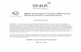SNIA Emerald™ Power Efficiency Measurement Specification · of each taxonomy category are described; these include test sequence, test configuration, instrumentation, benchmark