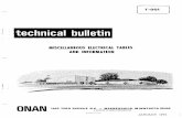 technical bulletin - GMCMI...Introduction Some of the material in this technical bulletin is in-tended to provide various electrical information for installations of Onan equipment,