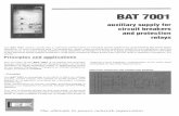BAT7001 - CEE Relays · to tripping the circuit breaker, while (CI) provides the auxiliary supply to PROCOM relays and if needs be, assists with tripping the circuit breaker. (See