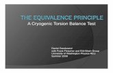 A Cryogenic Torsion Balance Test - Institute for Nuclear ... · Thank you everybody! To Frank Fleischer especially, for his constant enthusiasm and patience To Blayne Heckel and Eric