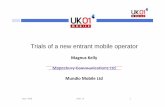 Trials of a new entrant mobile operator files/fcs_pdfs/events/comms... · • New World Facing…IP centric – Change from circuit switch to packet switch ... Spectrum provides MNC,