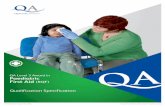 QA Level 3 Award in Paediatric First Aid (RQF) · provide effective first aid to children and Infants. Intended audience This qualification is for people who have a specific responsibility