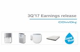 3Q′17 Earnings release · 2018-01-10 · CONTENTS 2 1. 3Q′17 Earnings Release 5. Appendix • Non-consolidated revenue / profits 2. Business Review • Non-consolidated financial