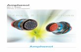 AMPHENOL · 2012-03-29 · This catalog covers the Amphenol MIL-C-26482, Series 2 Connectors. These connectors are bayonet coupling type, and they feature crimp contacts that are