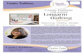Longarm Quilting - Amazon S3 · 2019-06-18 · Saturday. October 19th, 2019 Beyond Traditional Feathers Buying a longarm machine is only the first step toward successful quilting.