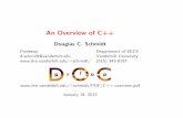 An Overview of C++ - Vanderbilt Universityschmidt/PDF/C++-overview.pdf · 2012-01-19 · An Overview of C++ Douglas C. Schmidt C++ Overview • C++ was designed at AT&T Bell Labs