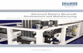 Advanced Battery Electrode Development and Manufacturing · 2019-03-25 · Advanced Battery Electrode Development and Manufacturing Improving quality, cost-effectiveness and speed-to-market