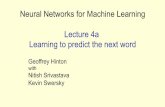 Neural Networks for Machine Learning Lecture 4a …hinton/coursera/lecture4/lec...Margaret = Arthur Victoria = James Jennifer = Charles Colin Charlotte What the network learns •