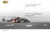 Consultation Report Exercise Talisman Sabre 2019...Consultation Report Page i Exercise Talisman Sabre 2019 version 1 Executive Summary The Environmental Report (ER) for Exercise Talisman