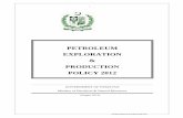 PETROLEUM EXPLORATION PRODUCTION POLICY …mpnr.gov.pk/mpnr/userfiles1/file/PetroleumEandP Policy...Petroleum Exploration & Production Policy 2012 exploitation of indigenous natural