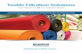 Textile Filtration Solutions · Caustic is used in the textile industry in two major applications: purification of cellulosic fibers, to remove hemicellulose and other impurities