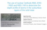The use of nuclear methods RBS, ERD / RBS and RBS / NR to ...newuc.jinr.ru/img_sections/file/Practice2014/EU... · The use of nuclear methods RBS, ERD / RBS and RBS / NR to determine