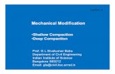 Shallow Compaction Deep Compaction · Laboratory Compaction Test-to obtain the compaction curve and define the optimum water content and maximum dry density for a specific compactive
