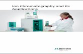 Ion Chromatography and its Applicationsmetrohmindia.com/wp-content/uploads/2019/12/IC-applications.pdf · ADVANTAGES of Ion Chromatography Ÿ Versatile & cost saving – use of only