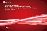 Trend Micro, the Trend Micro t-ball logo, OfficeScan, and ...Troubleshooting Active Directory Synchronization Tool ..... A-2 Index Index ..... IN-1. iii Preface Preface Welcome to
