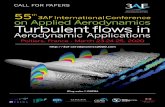 th 3AneFItnro anCit aol neerfnce on Applied Aerodynamics ... · TURBULENT FLOWS IN AERODYNAMIC APPLICATIONS The 3AF International Conference on Applied Aerodynamics is an annual event