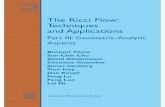 Monographs Volume 163 The Ricci Flow: Techniques and Applications · 2019-02-12 · Mathematical Surveys and Monographs Volume 163 The Ricci Flow: Techniques and Applications Part