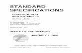 STANDARD SPECIFICATIONS - NYSDOT Home...(metric ton) kilometer 0.621 37 mile ... STANDARD SPECIFICATIONS VOLUME II OF III JANUARY 2, 2002 STATE OF NEW YORK DEPARTMENT OF TRANSPORTATION