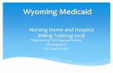 Nursing Home and Hospice Billing Training 2018 · 2018-06-20 · Nursing Home and Hospice Billing Training 2018 Presented by Field Representatives ... Incomplete ACN does not match