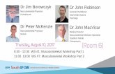 Dr Jim Borowczyk Dr John Robinson - GP CMEgpcme.co.nz/pdf/2017 South/Thu_Room6_0832_MacVicar-crfn.100817.pdf · Dr Jim Borowczyk Musculoskeletal Physician Christchurch 8:30 - 10:30