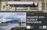 OFFERING MEMORANDUM GRANITE AND MARBLE PROCESSOR · and Marble cutting and processing facility along with its real estate, Machinery, Inventory and Business located at in Tampa, Florida.