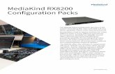 MediaKind RX8200 Configuration Packs Config Pack Datasheet.pdf · MediaKind RX8200 Configuration Packs The RX8200 Advanced Modular Receiver is the world’s bestselling IRD. Now with