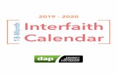2019 - 2020 18-Month Interfaith Calendardapinclusive.org/wp-content/uploads/2019/02/DAP... · 2019-02-22 · Page 2 18-MONTH INTERFAITH CALENDAR To foster and support inclusive communities,