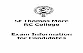 St Thomas More RC College Exam Information for …fluencycontent2-schoolwebsite.netdna-ssl.com/FileCluster/...3 Do not leave the exam room until told to do so by the invigilator. 4
