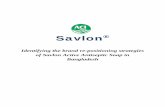 Savlon - CORE · 2017-09-18 · Pakistan in 1968. After independence the company has been incorporated in Bangladesh on the 24th of January 1973 as ICI Bangladesh Manufacturers Limited