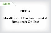 HERO - Environmental Protection Agencyyosemite.epa.gov/.../$File/HERO+SAB+May+2014.pdf · elements to the success of HERO. The Open Government Directive is to break down long-standing