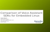 Comparison of Voice Assistant SDKs for Embedded Linux · ELCE 2018, Comparison of Voice Assistant SDKs for Embedded Linux, Leon Anavi Google Assistant Features Multilingual support